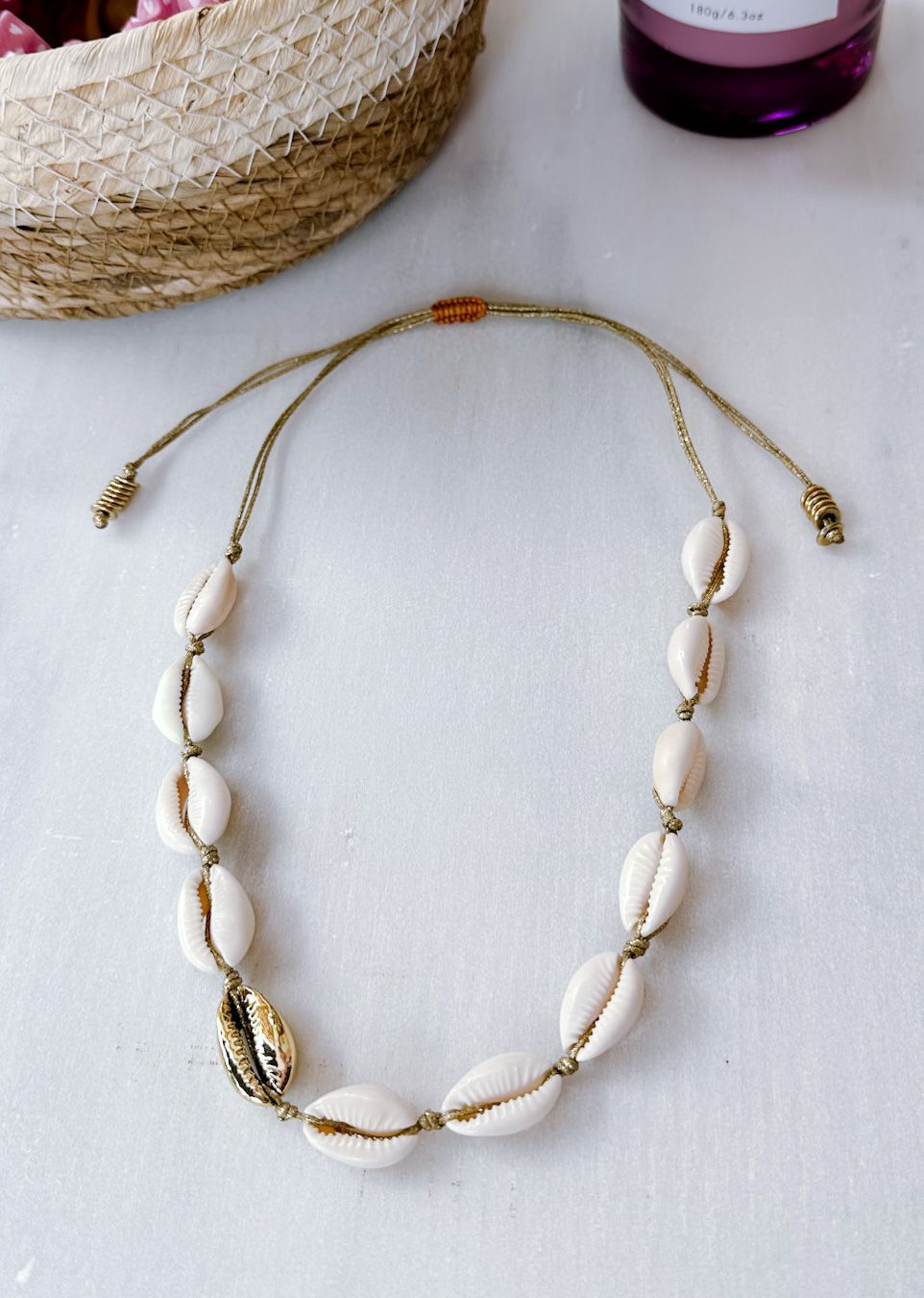 Ibiza cowrie necklace